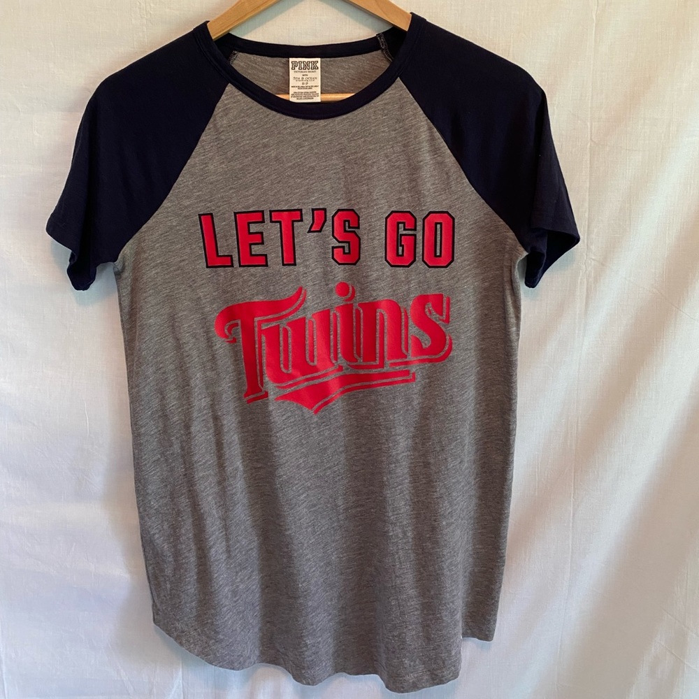 Pink MN Twins Baseball Tee